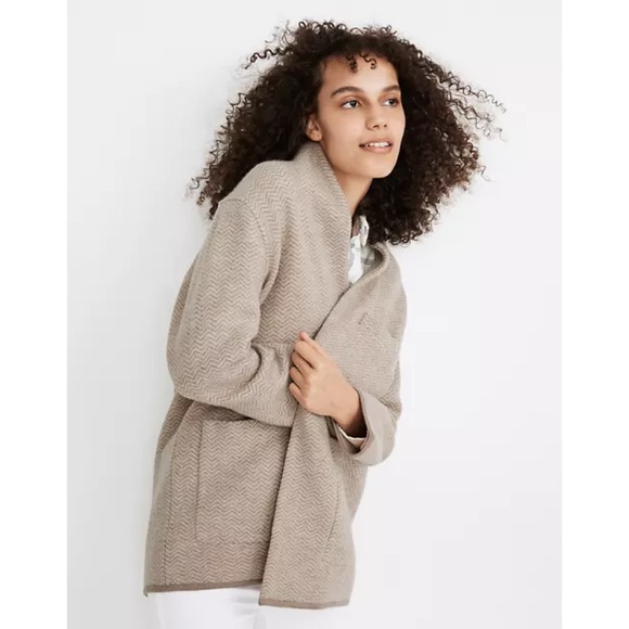 Madewell Jackets & Coats Nwt Madewell Herringbone Mattson Sweater